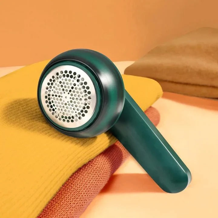 QUITA PELUSAS RECARGABLE VERDE