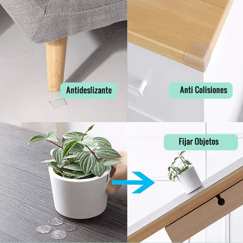 Adiós Clavos y Tornillos — Cinta Nano Reutilizable y Transparente