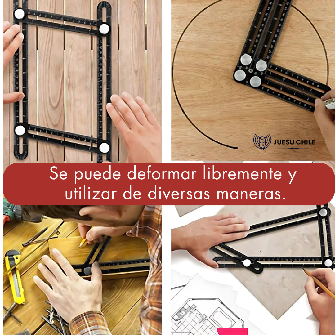Herramienta de Aluminio Multiángulo – Marca con Exactitud – Optimiza cada proyecto en minutos
