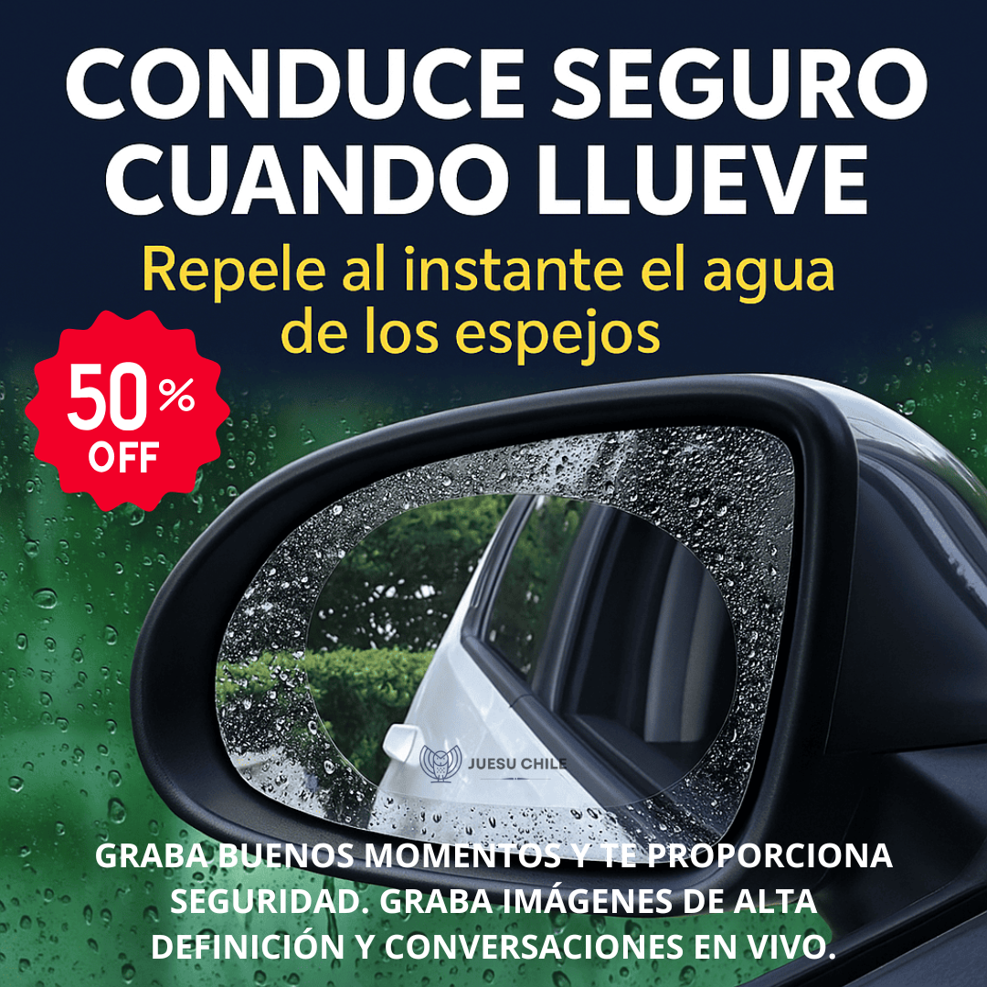 STICKER ANTI LLUVIA PARA ESPEJOS