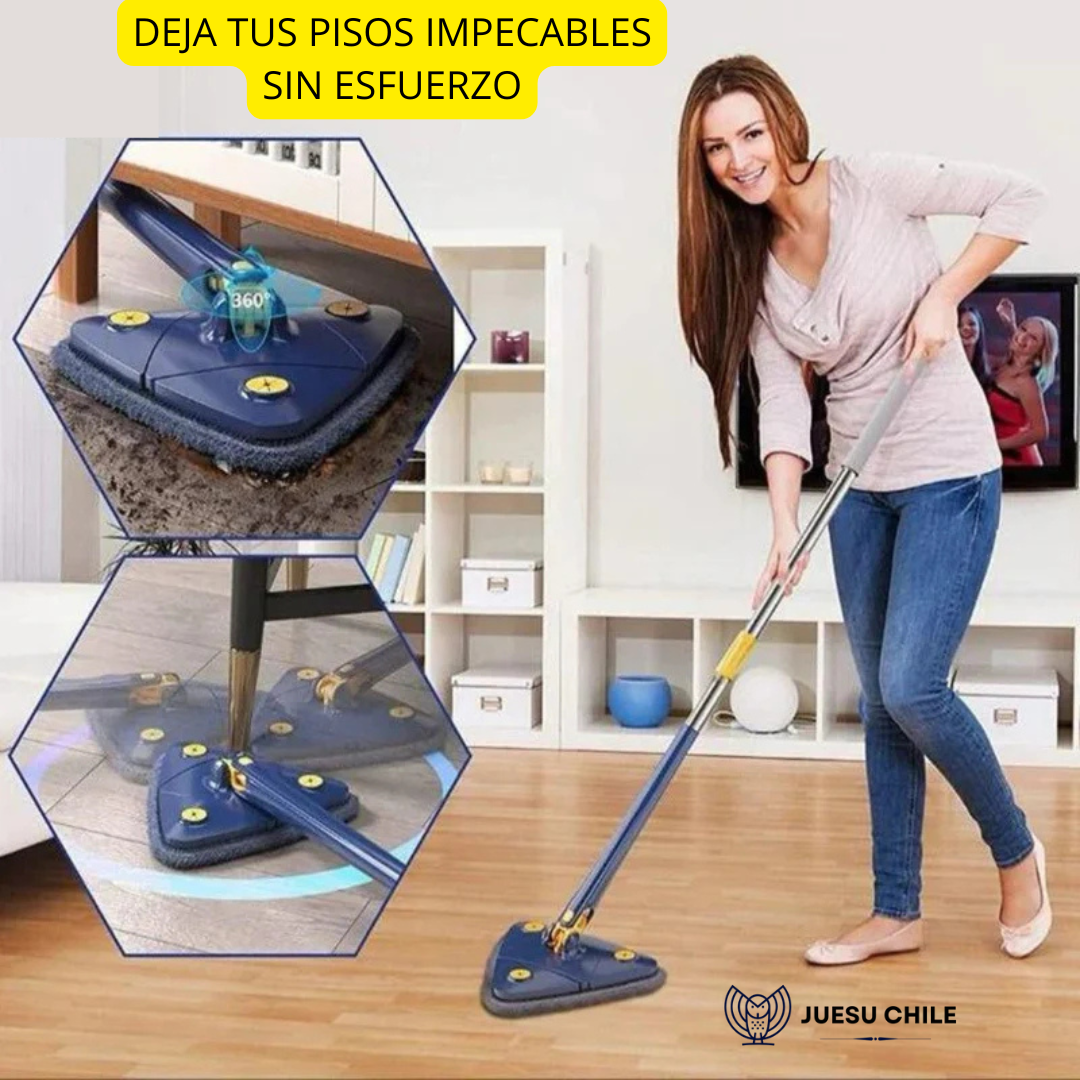 FlexiMop – Mopa Autoescurrible y Giratoria para Limpiar sin Esfuerzo
