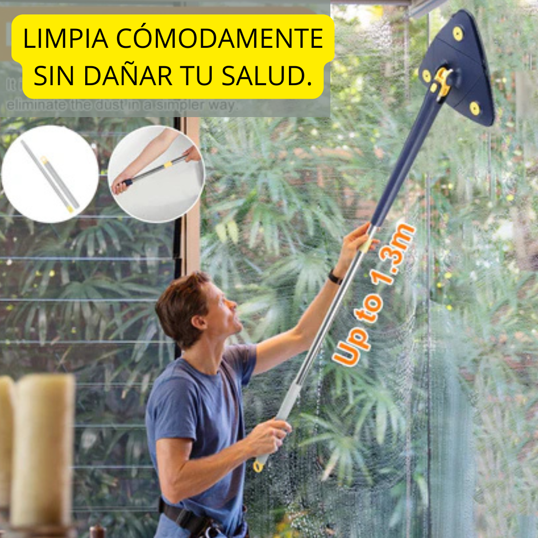 FlexiMop – Mopa Autoescurrible y Giratoria para Limpiar sin Esfuerzo