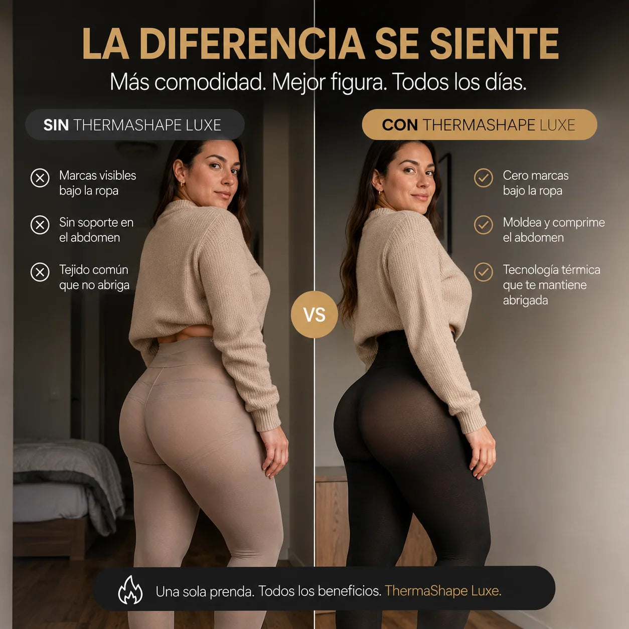 ThermaShape Luxe Pack 2x1 – Leggings térmicos moldeadores