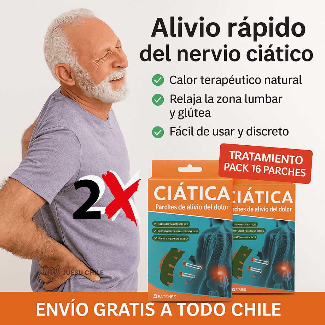 Parche Terapéutico Ciática - Alivio Seguro y Eficaz Desde la Primera Aplicación