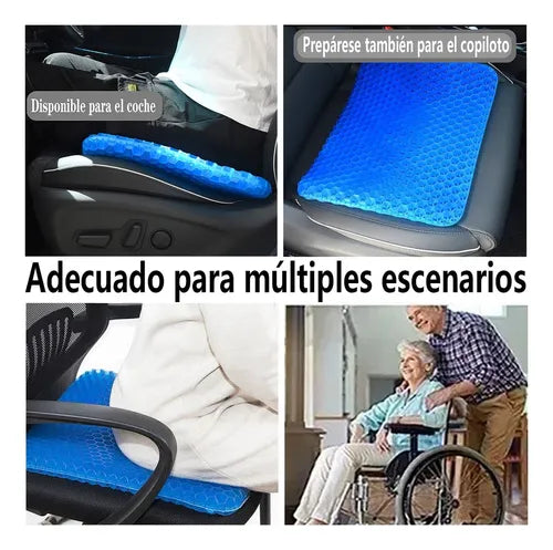 COJÍN EN GEL PARA ASIENTO (ADIÓS DOLOR DE ESPALDA) - ENVÍO GRATIS