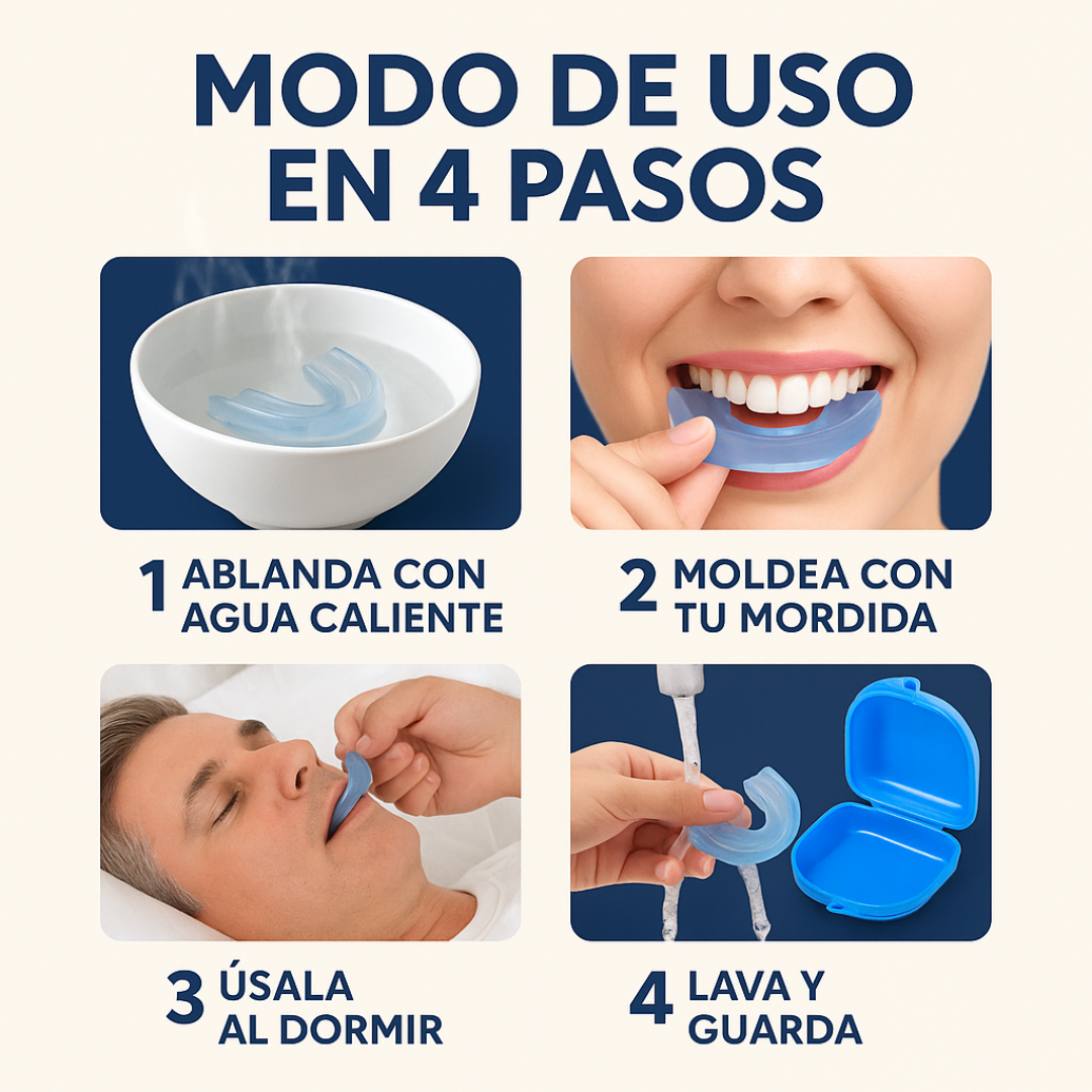Tratamiento Antironquidos - Mejora la Respiración - Duerme Mejor desde la Primera Noche