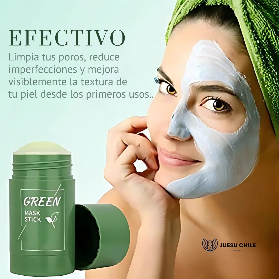MÁSCARILLA EN BARRA ENRIQUECIDA CON TÉ VERDE - Libera tus poros y reduce puntos negros en días