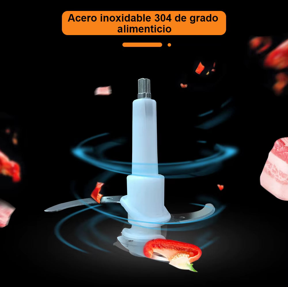 Picadora Eléctrica 2L - Pica verduras y carnes en segundos