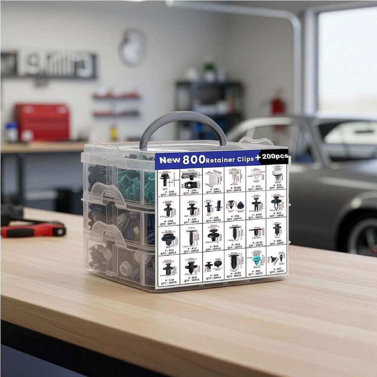Set 800 Clips Automotrices de Retención – Herramientas de regalo - Repara Tu Auto Fácilmente