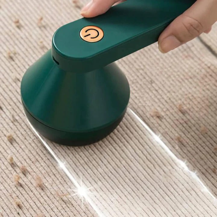 QUITA PELUSAS RECARGABLE VERDE