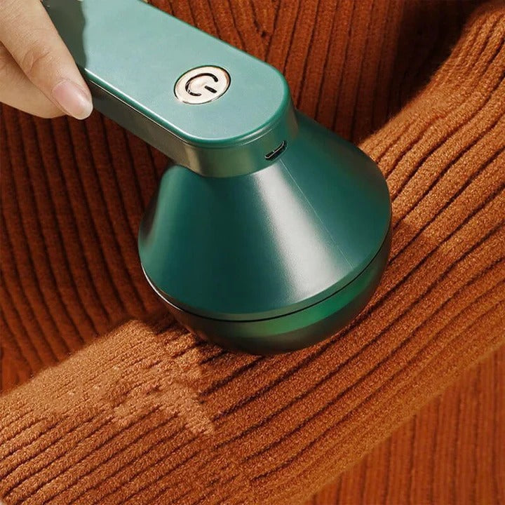QUITA PELUSAS RECARGABLE VERDE