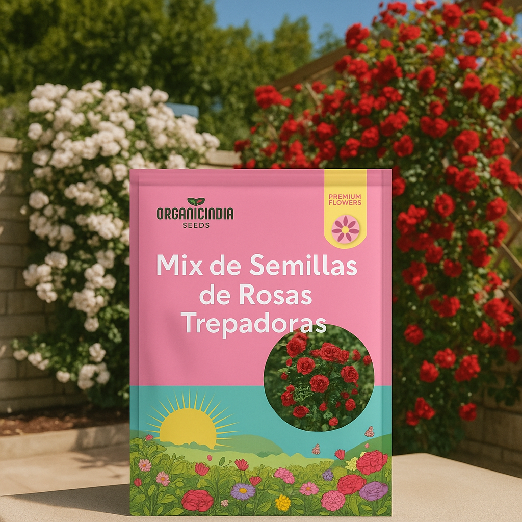 Kit de Rosas Trepadoras (200 semillas) - Embellece tu hogar naturalmente