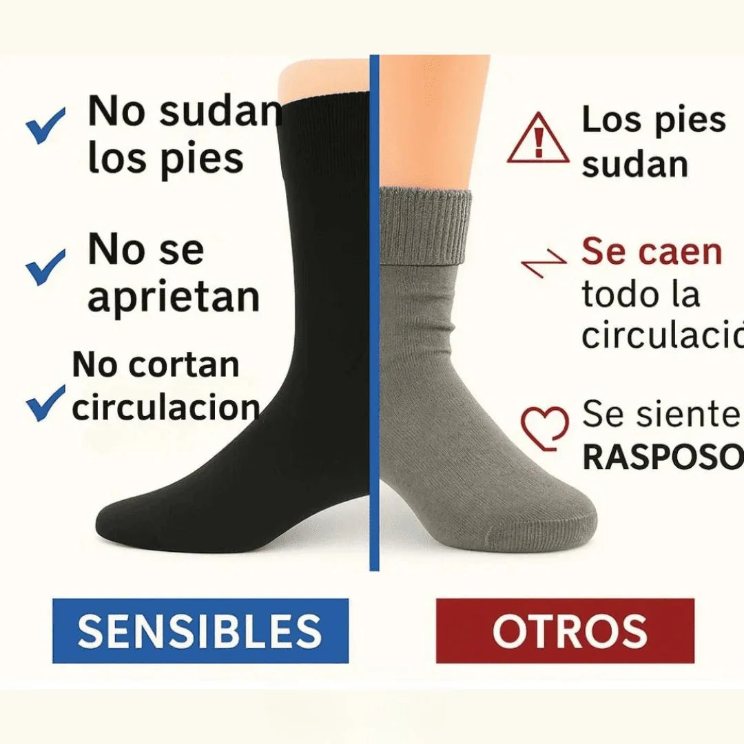RelaxPies - Calcetines para Pies Sensibles - Pack de 12 pares