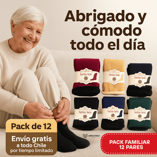 12 Pares de Calcetines Térmicos - Abrigado Todo el Día
