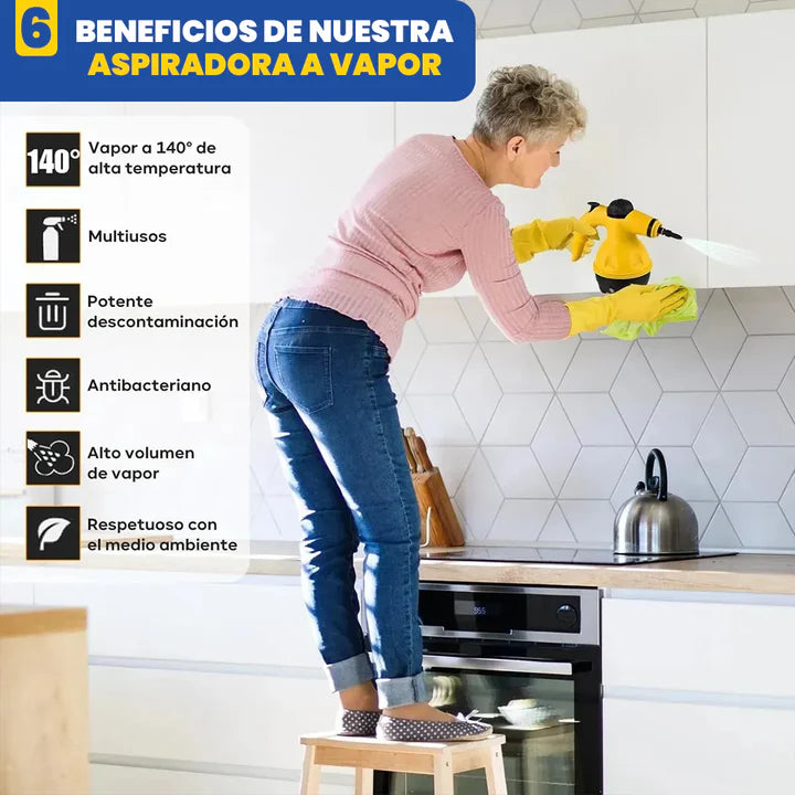 Aspiradora de Vapor - Limpieza Profunda - Transforma tu forma de limpiar