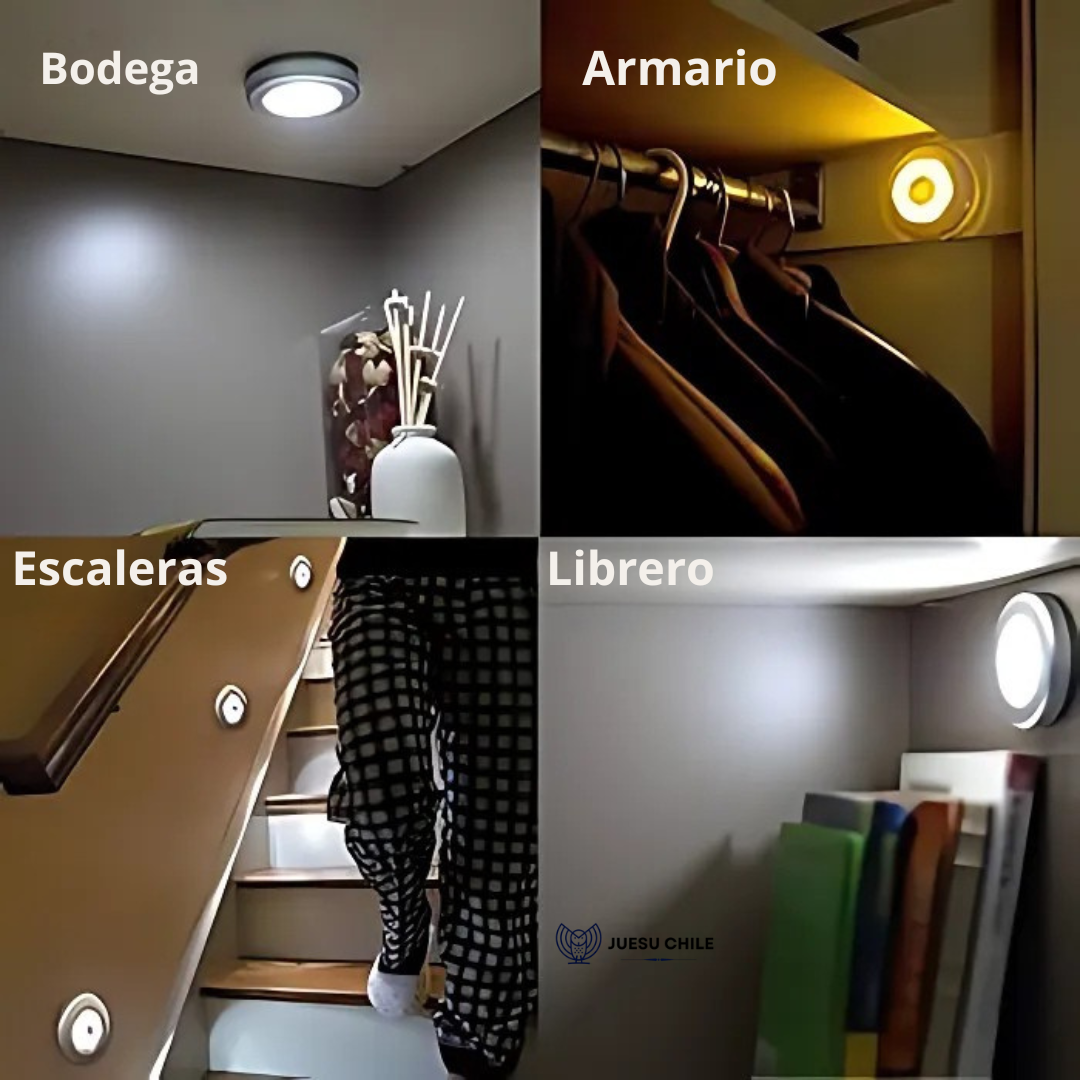 PACK POR 3  LUZ LED SENSOR DE MOVIMIENTO