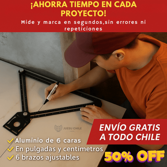 Herramienta de Aluminio Multiángulo – Marca con Exactitud – Optimiza cada proyecto en minutos