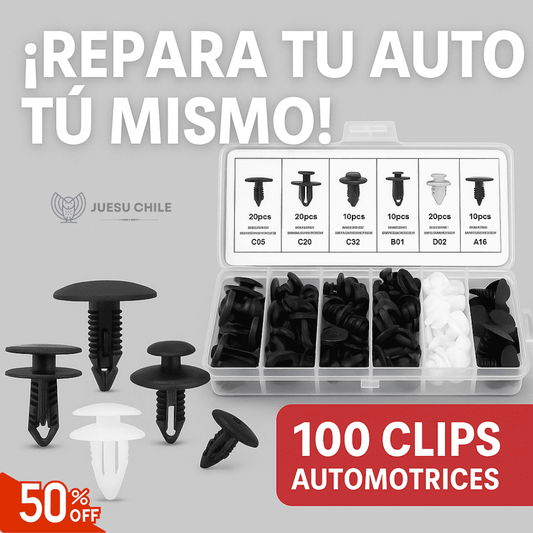 Set 100 Clips Automotrices de Retención – Repara Tu Auto Fácilmente