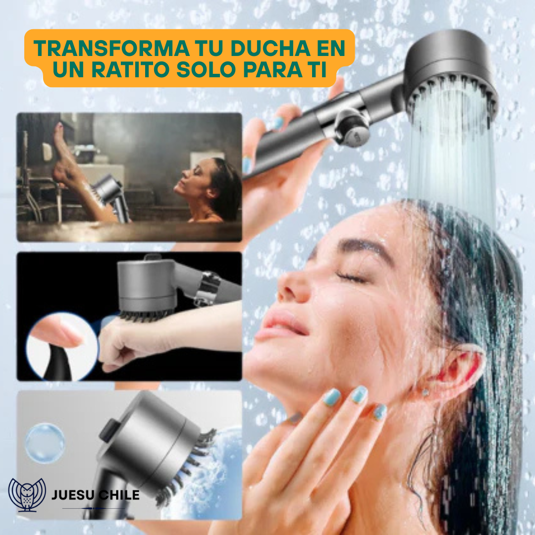 Ducha Masajeadora + Toalla Turbante de Regalo (últimas unidades, Envío Gratis)