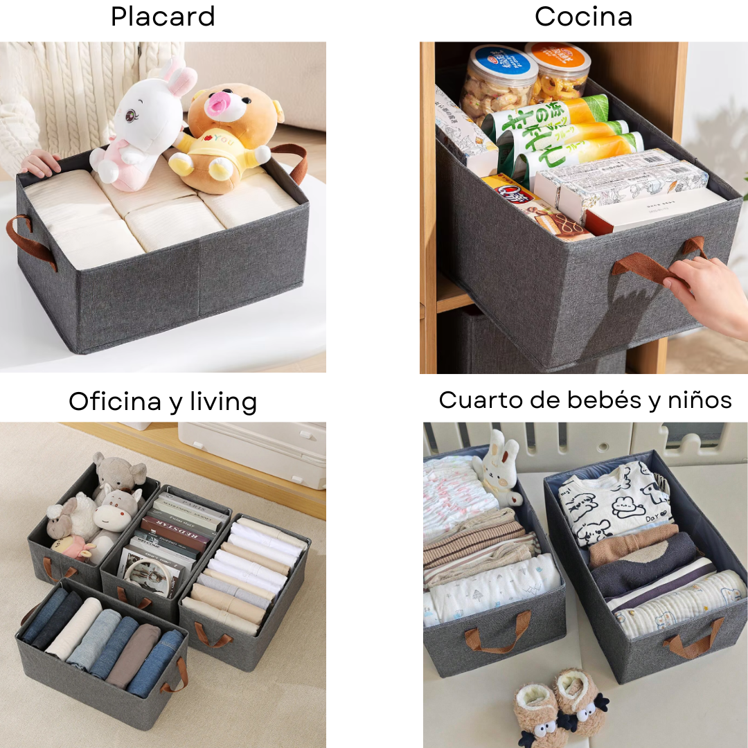 2X1 CAJA ORGANIZADORA AMPLIA Y RESISTENTE - ¡SIMPLIFICÁ TU VIDA EN SEGUNDOS!