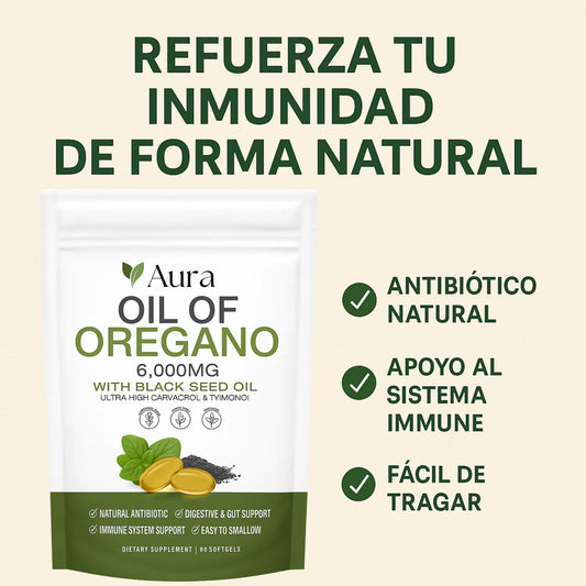Aceite de Orégano 6.000Mg - EL MEJOR ALIADO PARA TU SALUD 😱50% DE DESCUENTO