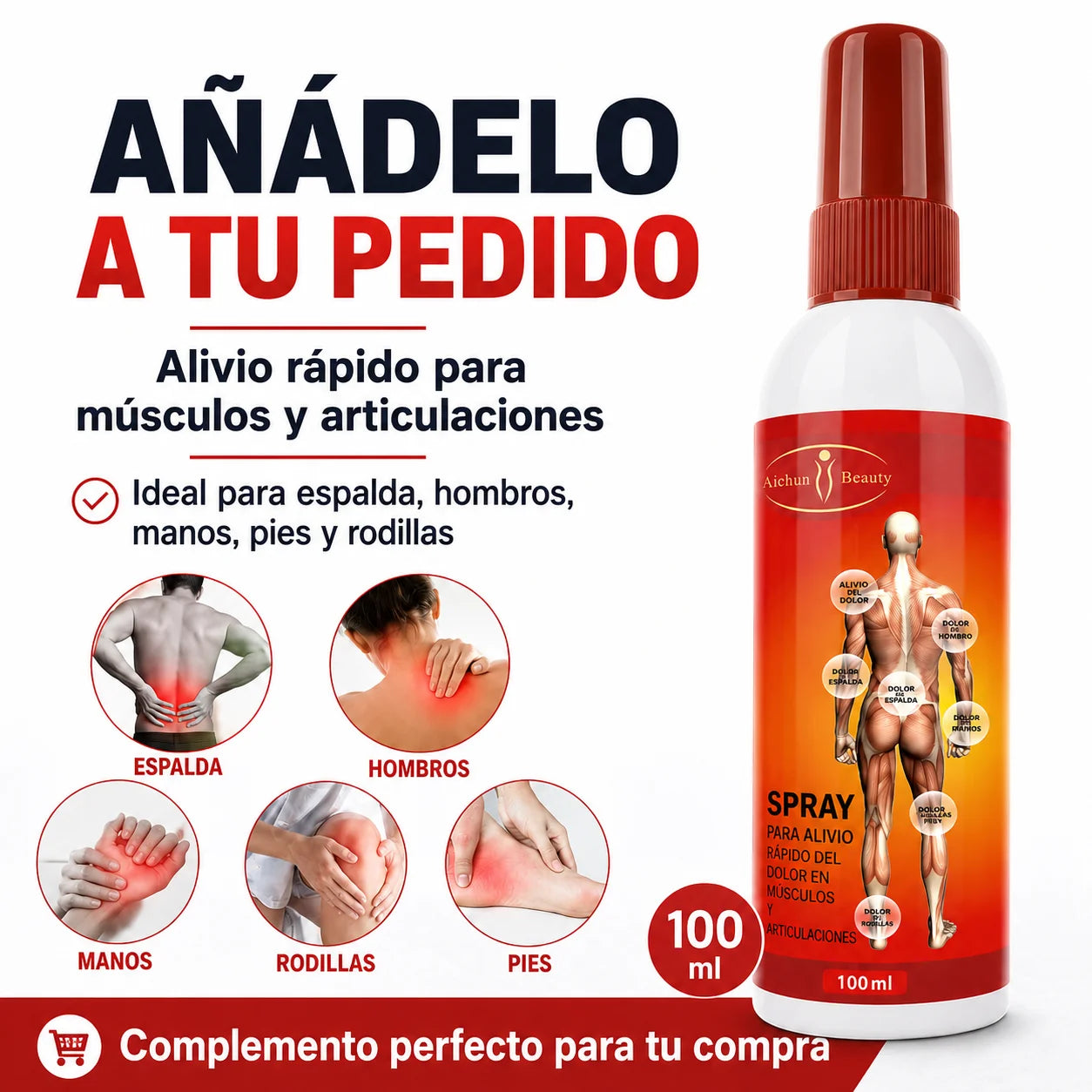 AlivioMax - Spray Complemento rápido para el cuidado articular