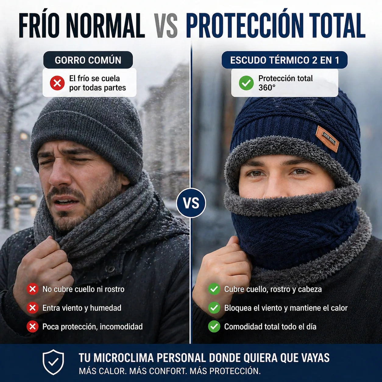 Set Térmico 2x1 – Protección Total Contra el Frío