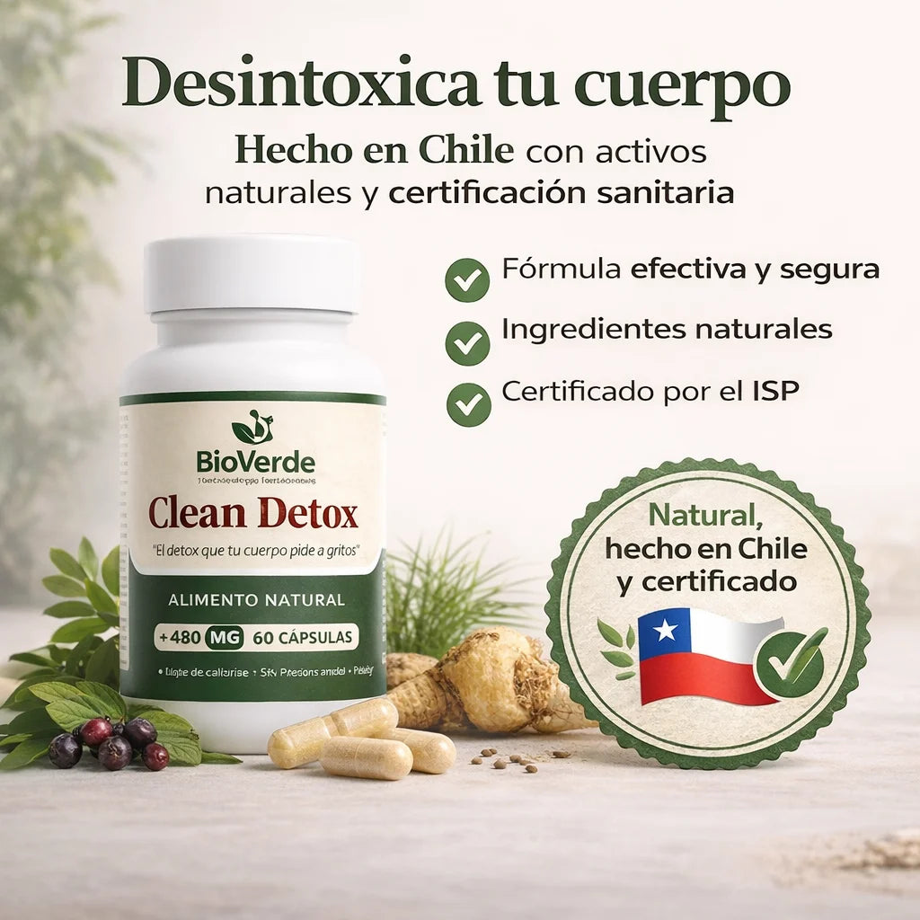 CLEANDETOX - Favorece la desintoxicación hepática y digestiva