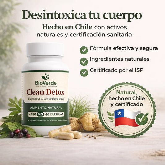 CLEANDETOX - Favorece la desintoxicación hepática y digestiva