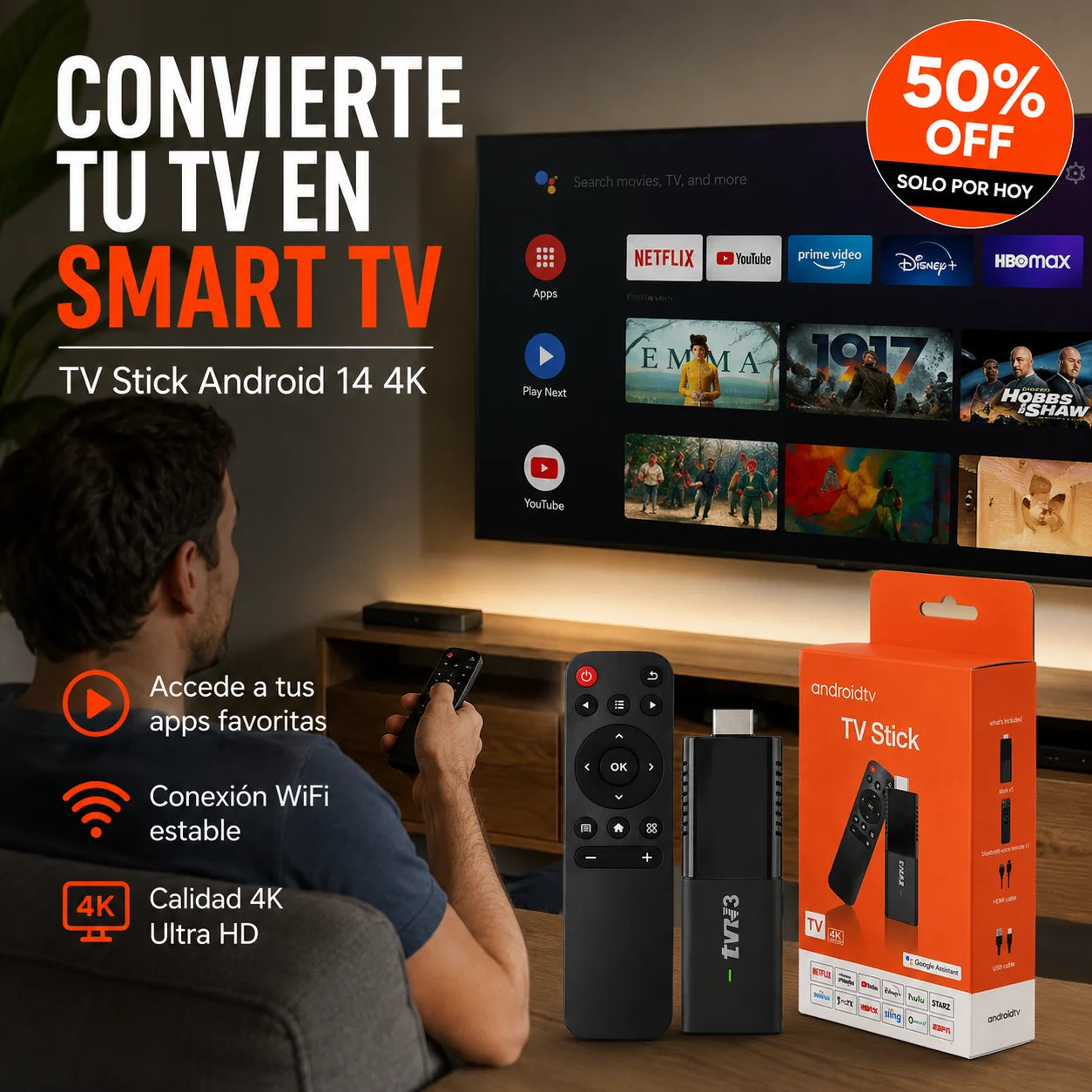 ViewMax 4K - Convierte tu TV en Smart TV
