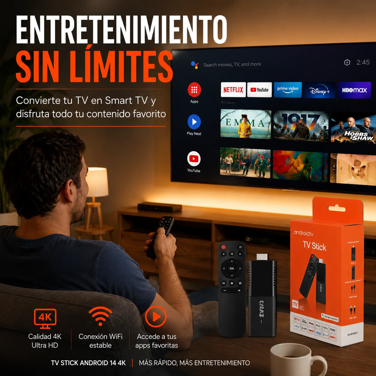 ViewMax 4K - Convierte tu TV en Smart TV