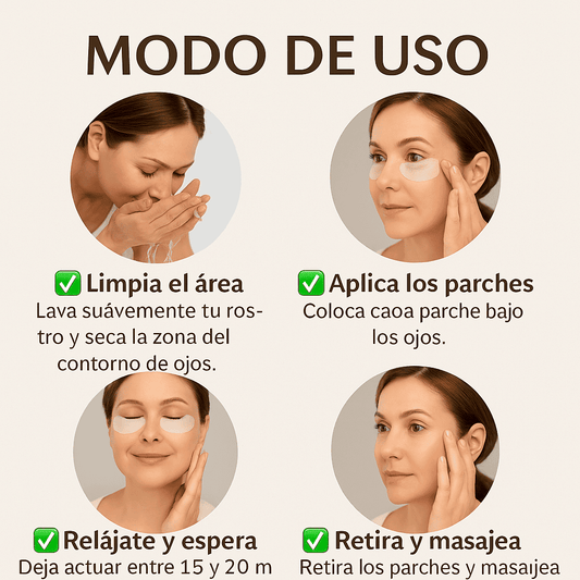 60 Parches Colageno y extracto caracol – Rejuvenece tu mirada – Reduce arrugas y ojeras en semanas