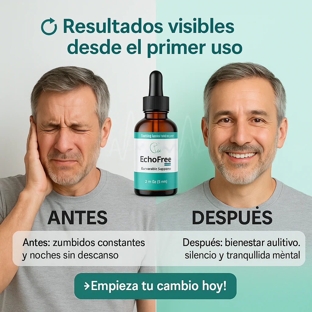 EchoFree PRO – Recupera tu audición y elimina el zumbido con ingredientes naturales
