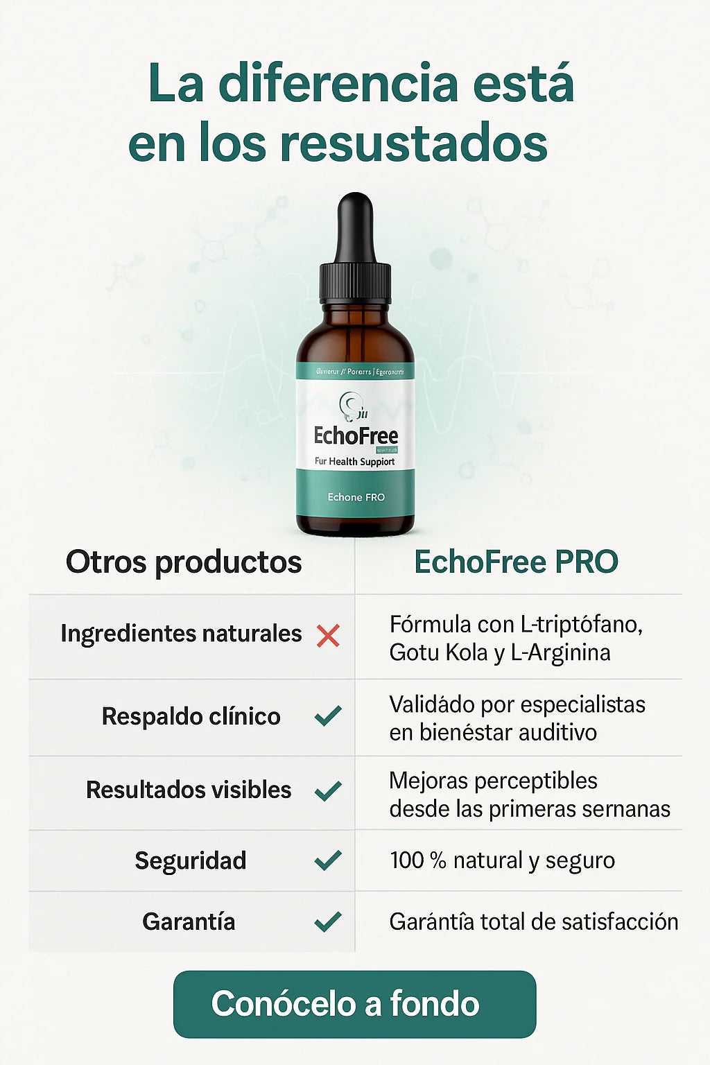 EchoFree PRO – Recupera tu audición y elimina el zumbido con ingredientes naturales