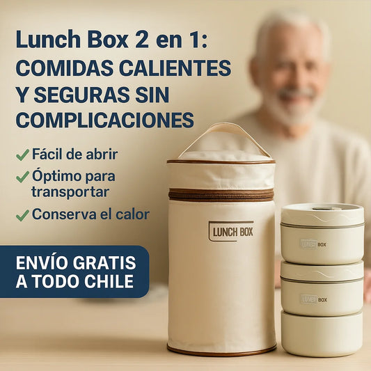 Kit de 3 loncheras térmicas de acero inoxidable - Tu comida siempre lista
