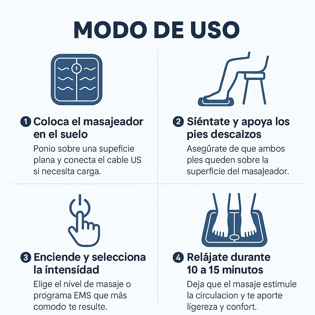 Masajeador Premium de Pies - Circulación y Relajación Total