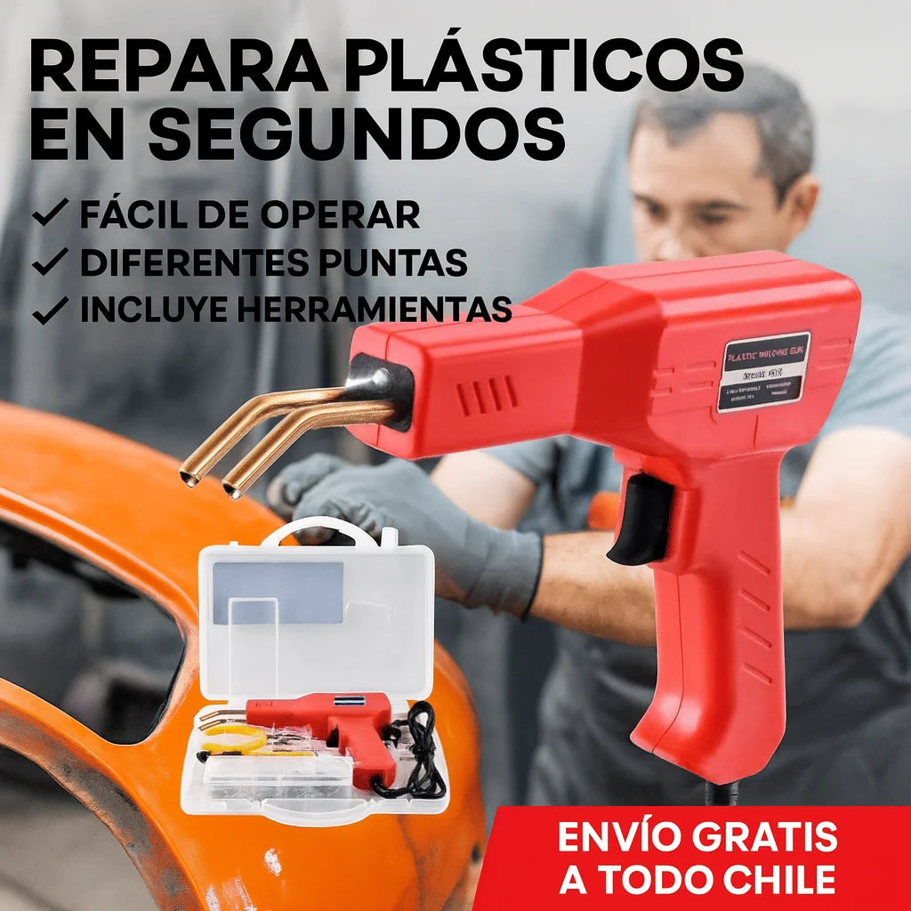 Kit de reparación de soldadura de plástico con 200 grapas de Regalo