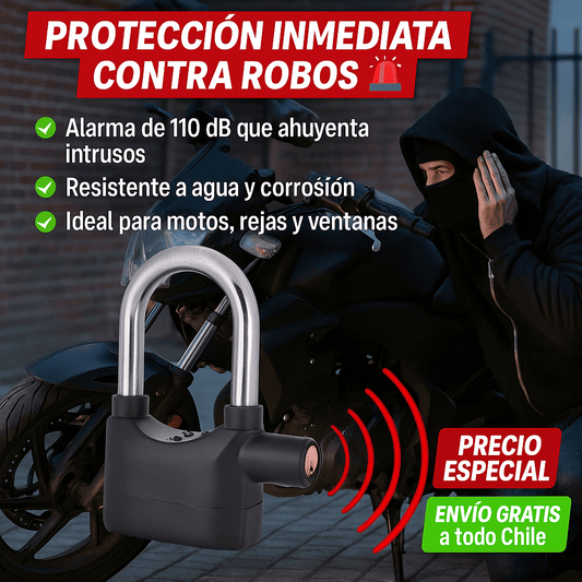 Candado Anti Robo con Alarma - Evita intentos de robo al instante
