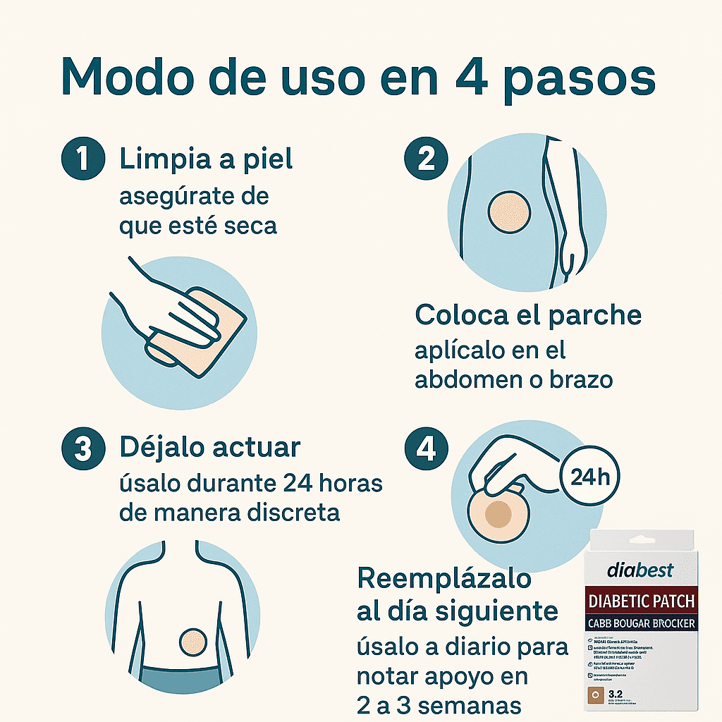 Parches para Diabetes - Equilibrio de Azúcar – Ayuda visible en el control de glucosa en pocas semanas