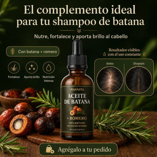 BATANA OIL - Estimula el Crecimiento desde la raiz - Previene la Caída
