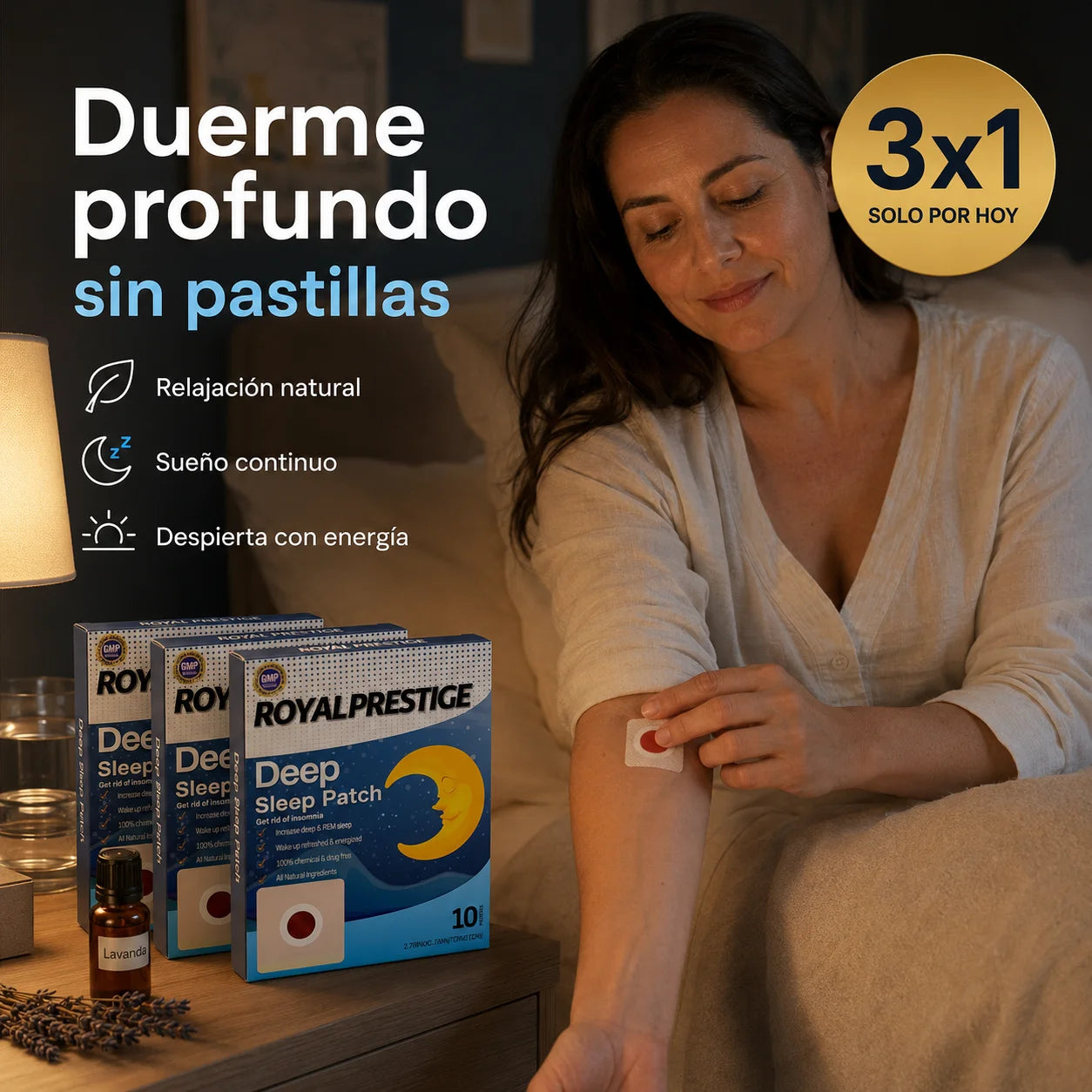 3X1 Sleep Calm – Parche Nocturno Transdérmico
