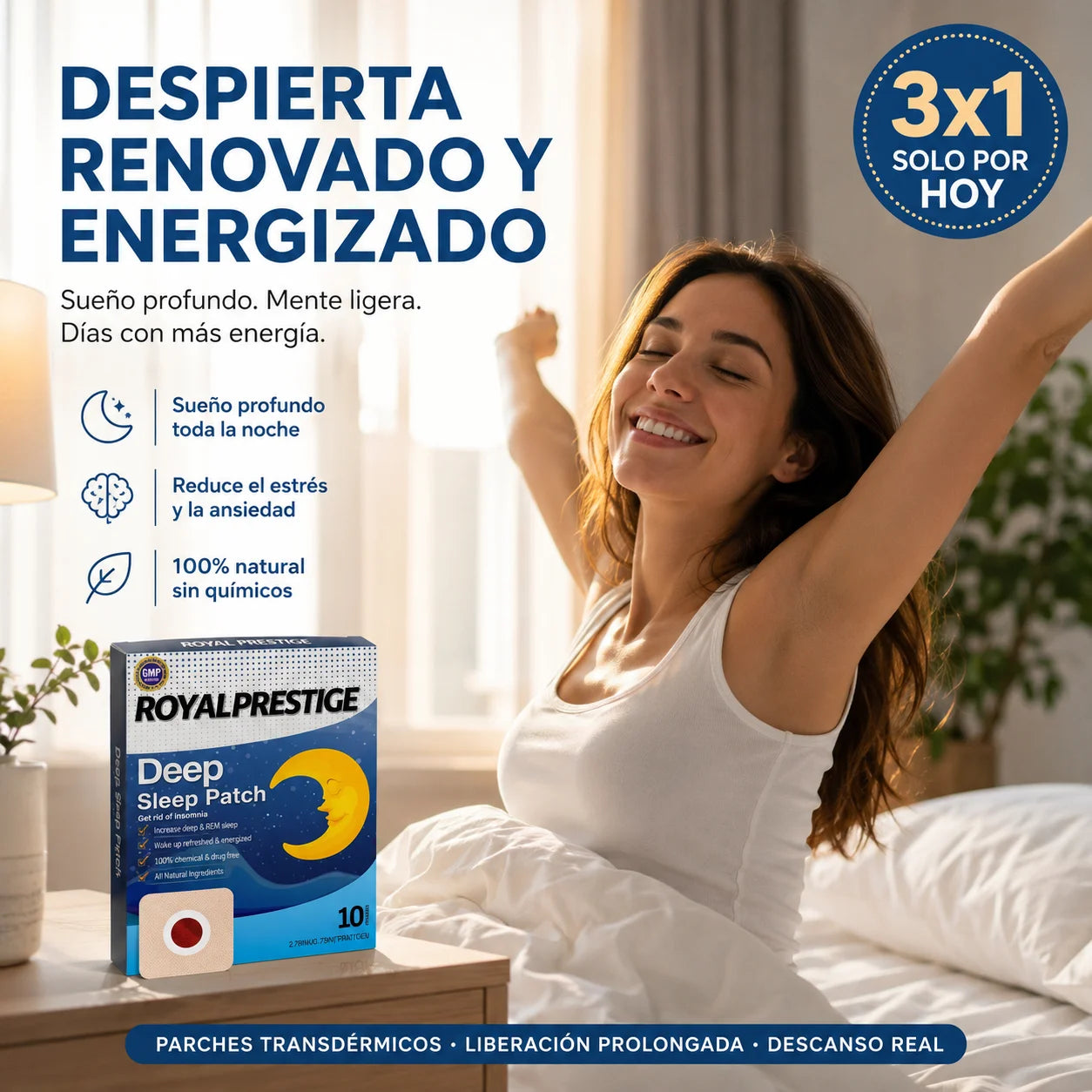 3X1 Sleep Calm – Parche Nocturno Transdérmico