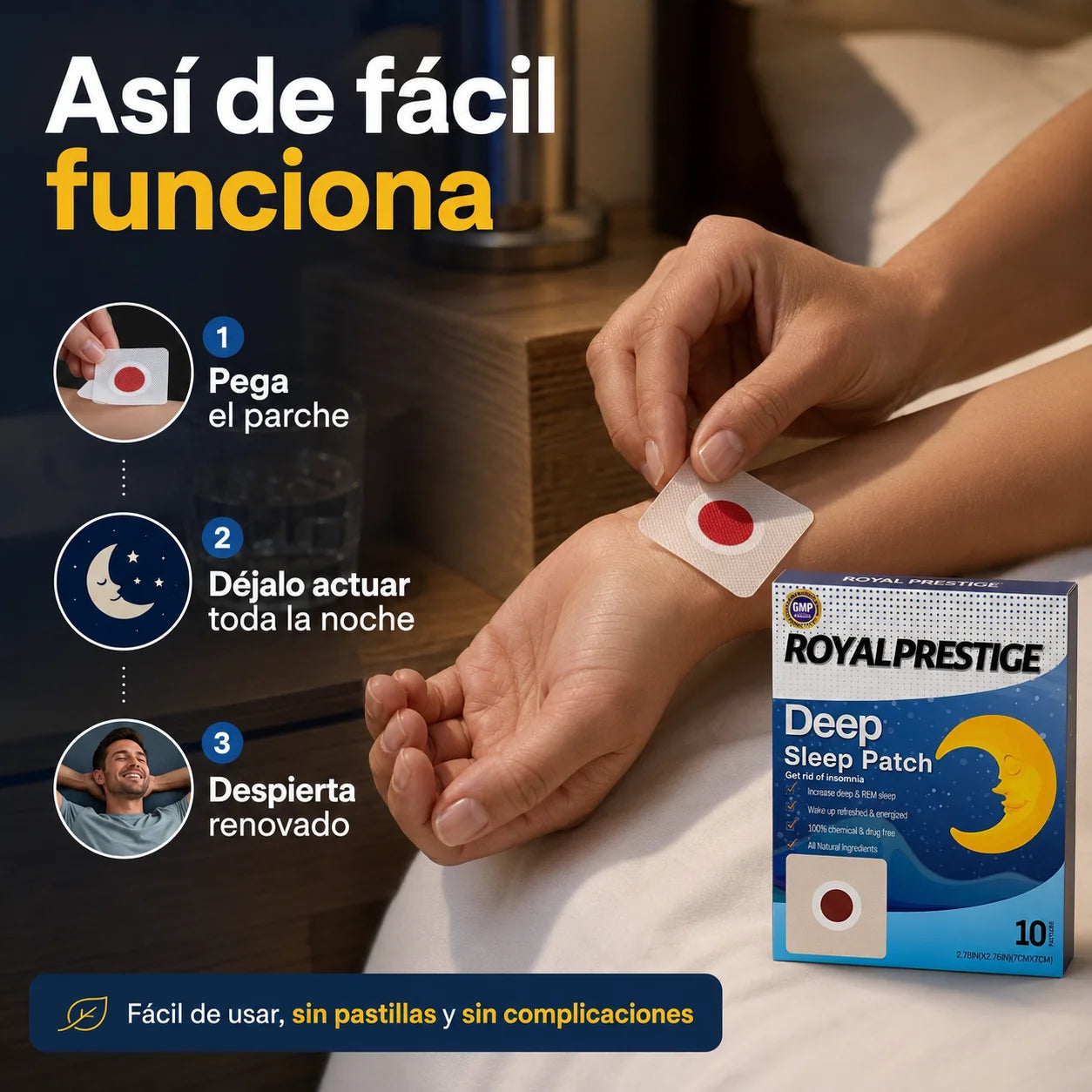 3X1 Sleep Calm – Parche Nocturno Transdérmico