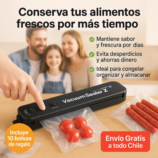 SELLADORA DE ALIMENTOS AL VACIO - Evita desperdicios y conserva por más tiempo sin complicaciones