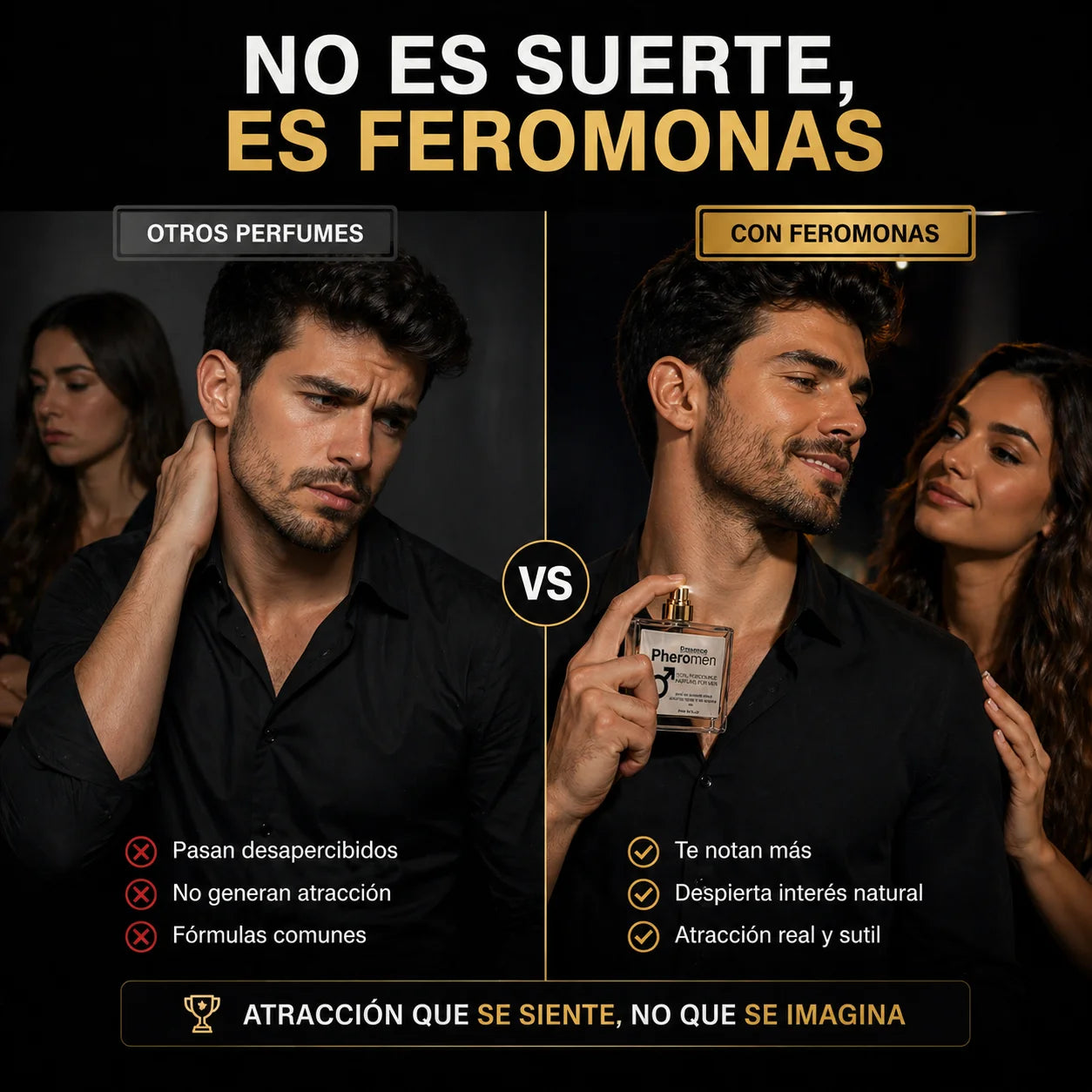 Fragancia con Feromonas para Hombre – Presencia irresistible en cada interacción