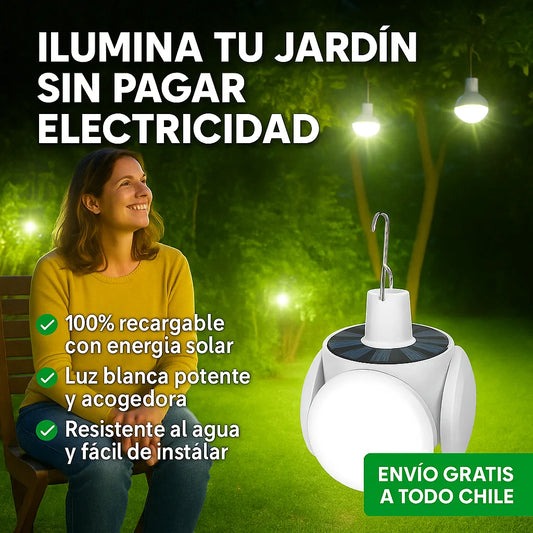 Esfera Solar LED Plegable – Ilumina y Decora – Dale vida a tus reuniones nocturnas desde hoy