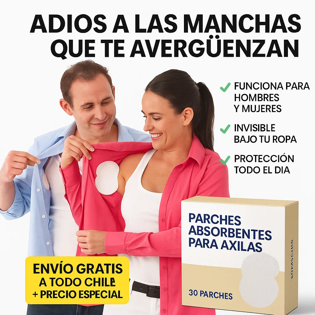 Parches Absorbentes– Evitan manchas– 30 unidades para un mes de ropa impecable