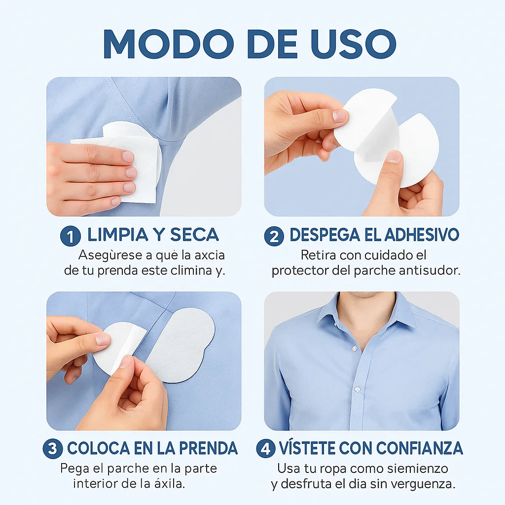 Parches Absorbentes– Evitan manchas– 30 unidades para un mes de ropa impecable