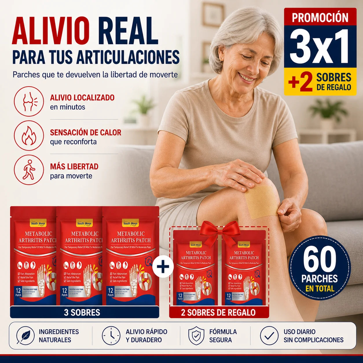 VidaPatch - Llévate 60 Parches - olvida el dolor articular
