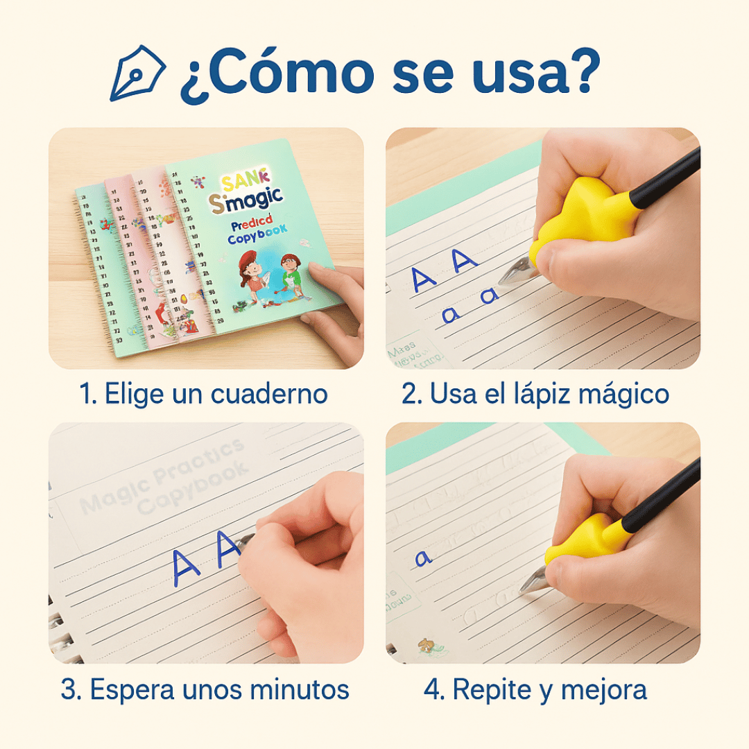 Set Educativo Infantil - Escritura Guiada - Mejora su letra sin pantallas